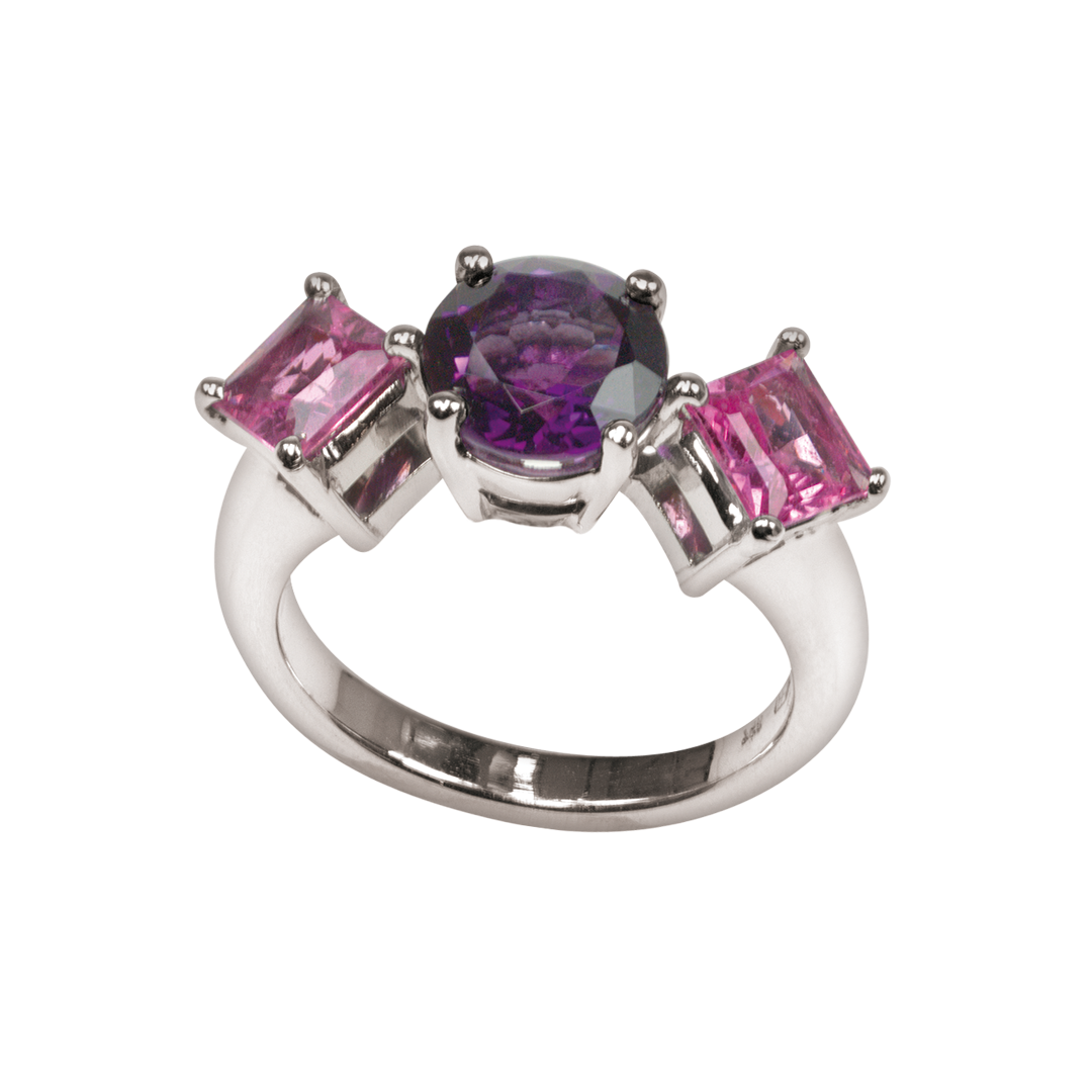 AMETHYST UND ROSA SAPHIR