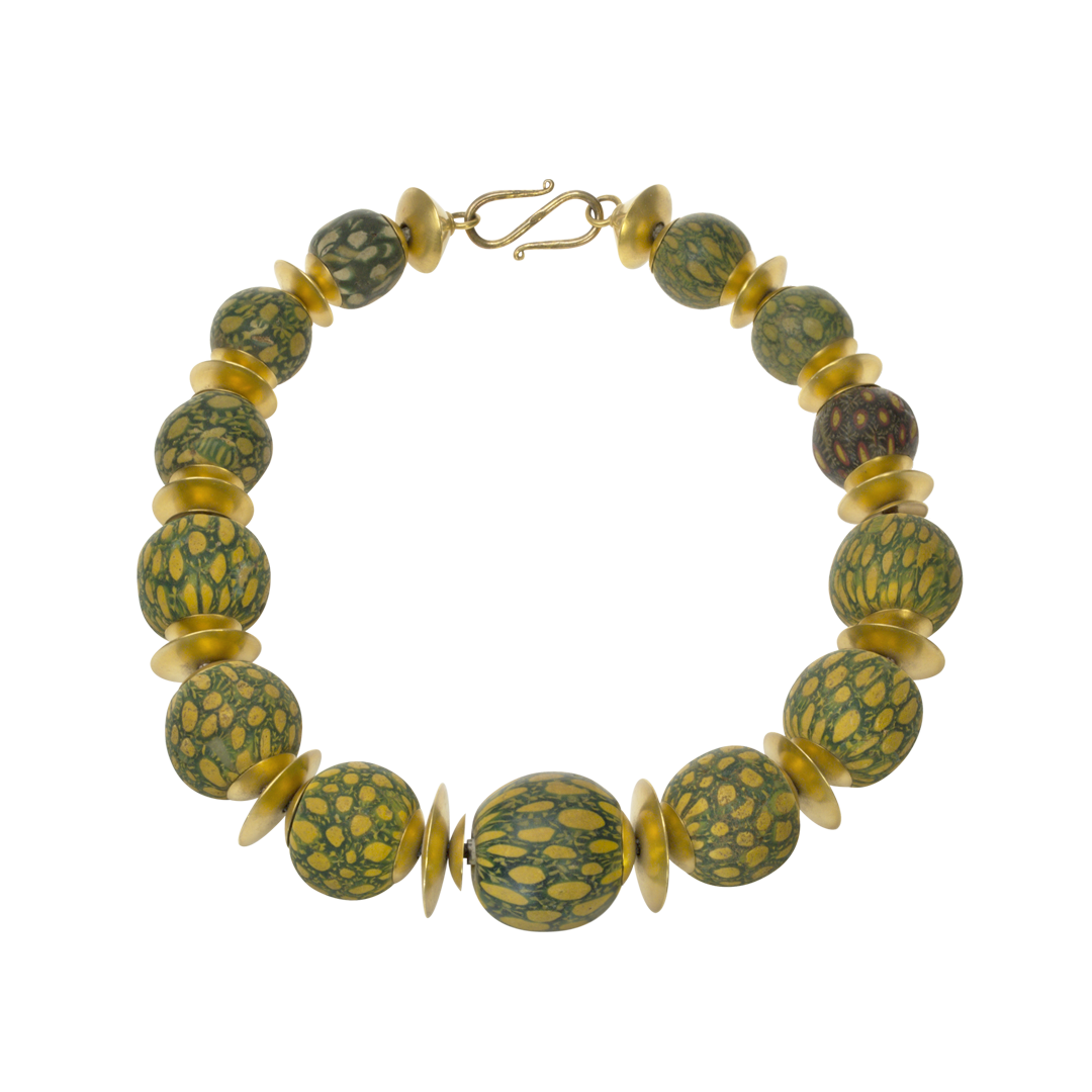 INDONESISCHES GLASPERLEN COLLIER